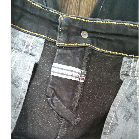 Pilcro vtg black premium cigarette denim sz 28 preppy anthropology sustainable - Picture 4 of 7